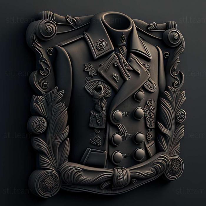 3D model Black pea jackets game (STL)